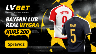 Kurs 200.00 na wygraną Bayernu Monachium lub Realu Madryt