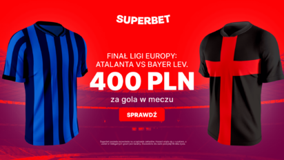 Kurs 200.00 na wygrany zakład na gola wybranej drużyny w regulaminowym czasie gry w finale Ligi Europy