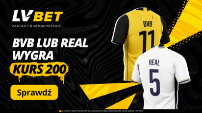 Kurs 200.00 na wygraną Borussi lub Realu Madryt