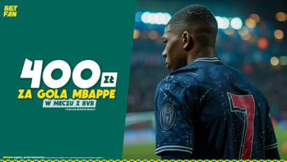 Freebet 400 PLN za gola Mbappe w meczu z Borussią Dortmund