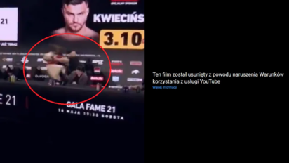 Konferencja FAME MMA 21 zdjęta z YouTube - Szykują się problemy?