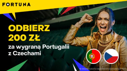 Bonus 200 PLN za wygraną Portugalii z Czechami