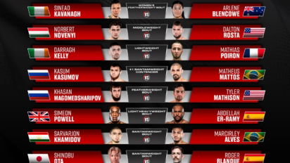 Bellator Champions Series: Dublin karta walk - sprawdź kto zawalczy!