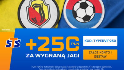 Bonus 250 PLN za zwycięstwo Jagiellonii lub Legii w europejskich pucharach