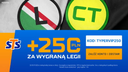 Bonus 250 PLN w STS na europejskie puchary