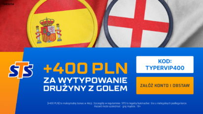 Bonus 400 PLN za gola dowolnej drużyny na EURO
