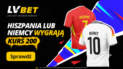 Kurs 200.00 na wygraną Hiszpanii lub Niemiec na EURO