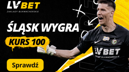 Kurs 100.00 na wygraną Śląska Wrocław z Lechią Gdańsk
