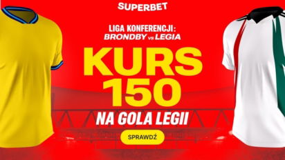 Bonus 300 PLN za gola Legii Warszawa w meczu z Brondby