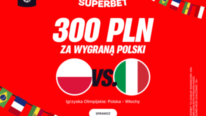 Bonus 300 PLN za zwycięstwo Polski z Włochami na igrzyskach olimpijskich