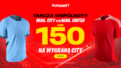 Kurs 150.00 na wygraną Manchesteru City z United