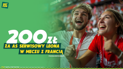 Freebet 200 PLN za as serwisowy Leona z Francją