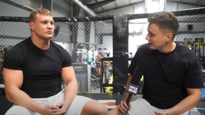 Spięcie podczas treningu między Denisem Labrygą a Taazym