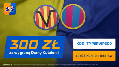 Bonus 300 PLN za wygraną FC Barcelony lub Villarrealu