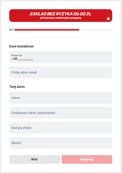 betclic założenie konta krok 2