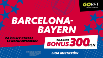 Bonus 300 PLN za celny strzał Lewandowskiego