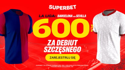 Bonus 600 PLN za debiut Wojciecha Szczęsnego w bramce Barcelony z Sevillą
