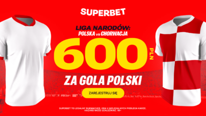 Bonus 600 PLN za gola Polski w meczu z Chorwacją w Lidze Narodów