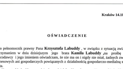 Brat Buddy przerwał milczenie! W oświadczeniu odciął się od działalności brata