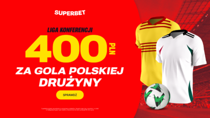 Bonus 400 PLN za gola polskiej drużyny w meczu Ligi Konferencji Europy