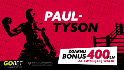 Bonus 400 PLN za zwycięzcę walki Paul vs Tyson