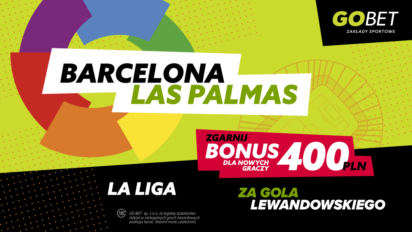 Bonus 400 PLN za gola Roberta Lewandowskiego z Las Palmas