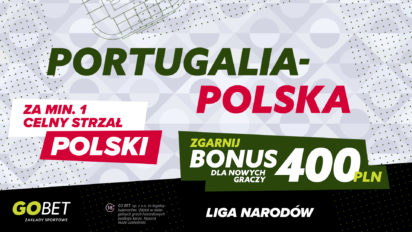 Bonus 400 PLN za celny strzał Polski z Portugalią