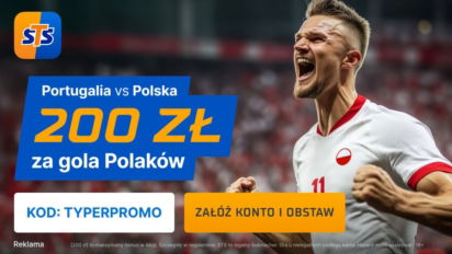Bonus 200 PLN za gola Polski w meczu z Portugalią