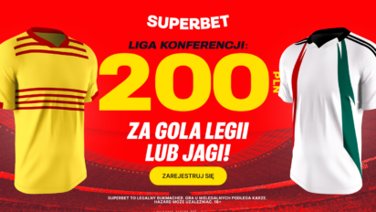 Bonus 200 PLN za gola Legii lub Jagiellonii w Lidze Konferencji Europy