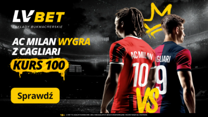 Kurs 100.00 na wygraną AC Milanu z Cagliari