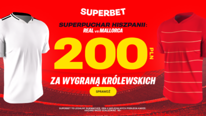 Bonus 200 PLN za wygraną Realu Madryt z RCD Mallorca w Superpucharze Hiszpanii