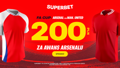 Bonus 200 PLN za awans Arsenalu do 1/16 finału Pucharu Anglii