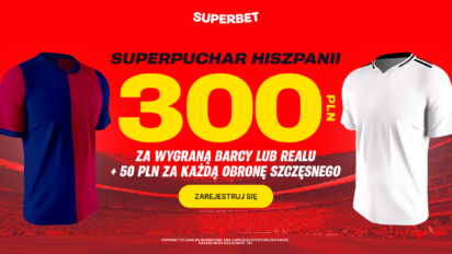 Bonus 300 PLN za finał Superpucharu i 50 PLN za każdy obroniony strzał Szczęsnego