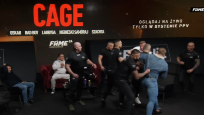 Labryga rzuca się na Załęckiego na FAME 24 CAGE!
