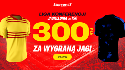 Bonus 300 PLN za wygraną Jagiellonii z TSC Backa Topola
