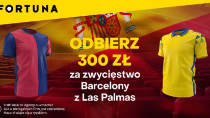 Bonus 300 PLN za wygraną FC Barcelony z Las Palmas