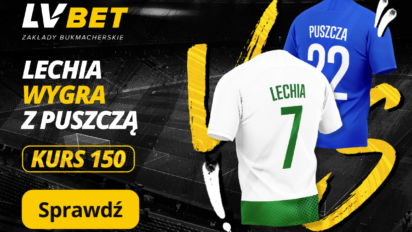 Kurs 150.00 na wygraną Lechii Gdańsk z Puszczą Niepołomice