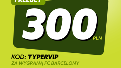 Freebet 300 PLN za wygraną FC Barcelony