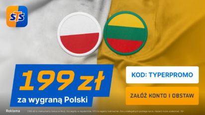 Bonus 199 PLN za zwycięstwo Polski z Litwą