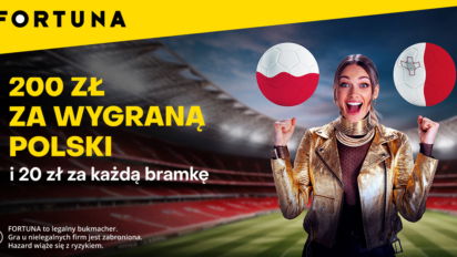 Bonus do 300 PLN za zwycięstwo Polski z Maltą