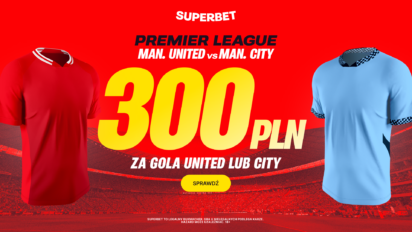 Bonus 300 PLN za gola Manchesteru United lub City