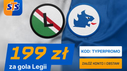 Bonus 199 PLN za wytypowanie gola polskiej drużyny w meczu Ligi Konferencji