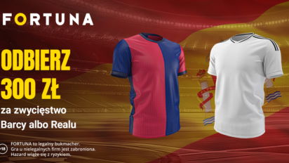 Bonus 300 PLN we freebetach za zwycięstwo Barcy lub Realu