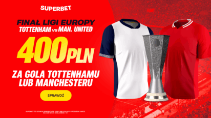 Bonus 400 PLN za gola Tottenhamu lub Manchesteru United