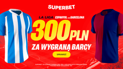 Bonus 300 PLN za zwycięstwo FC Barcelony z Espanyolem
