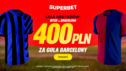 Bonus 400 PLN za gola Barcelony w meczu z Interem Mediolan