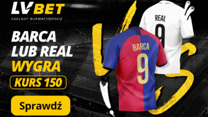 Kurs 150.00 na wygraną FC Barcelony lub Realu Madryt