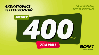 Freebet 400 PLN za wygraną Barcy, Lecha lub Interu