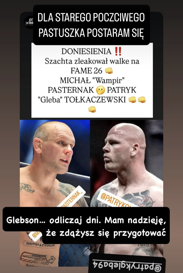 Gleba do Pasternaka o FAME MMA 26