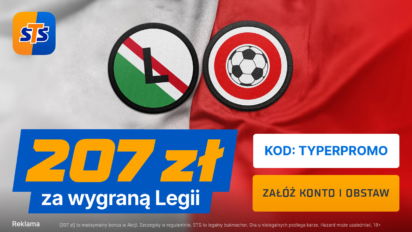 Bonus 207 PLN za wytypowanie wygranej polskiej drużyny w eliminacjach Ligi Europy